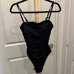 Shade & Shore Black One-Piece Swimsuit